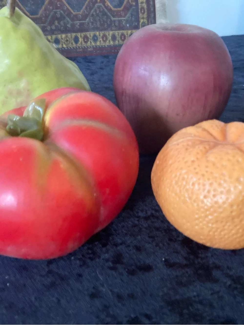 Decorative Faux Fruit Set Bowl Filler Apples Pear